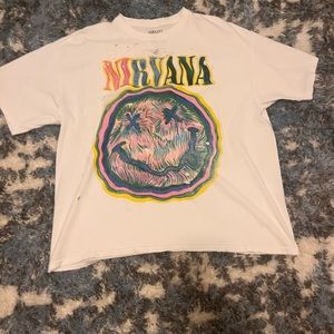 S/M Nirvana distressed t-shirt